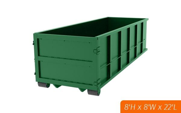 our team can work with you to determine if a forty-yard dumpster is the right size for your project